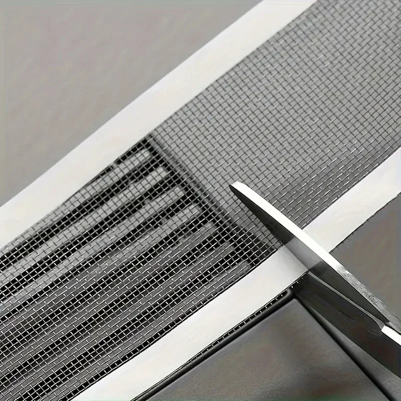 Cuttable Shower Drain Hair Catcher Mesh Sticker – 12cm x 4m Disposable Anti-Clog Filter for Bathroom & Kitchen Sink Drain Protection