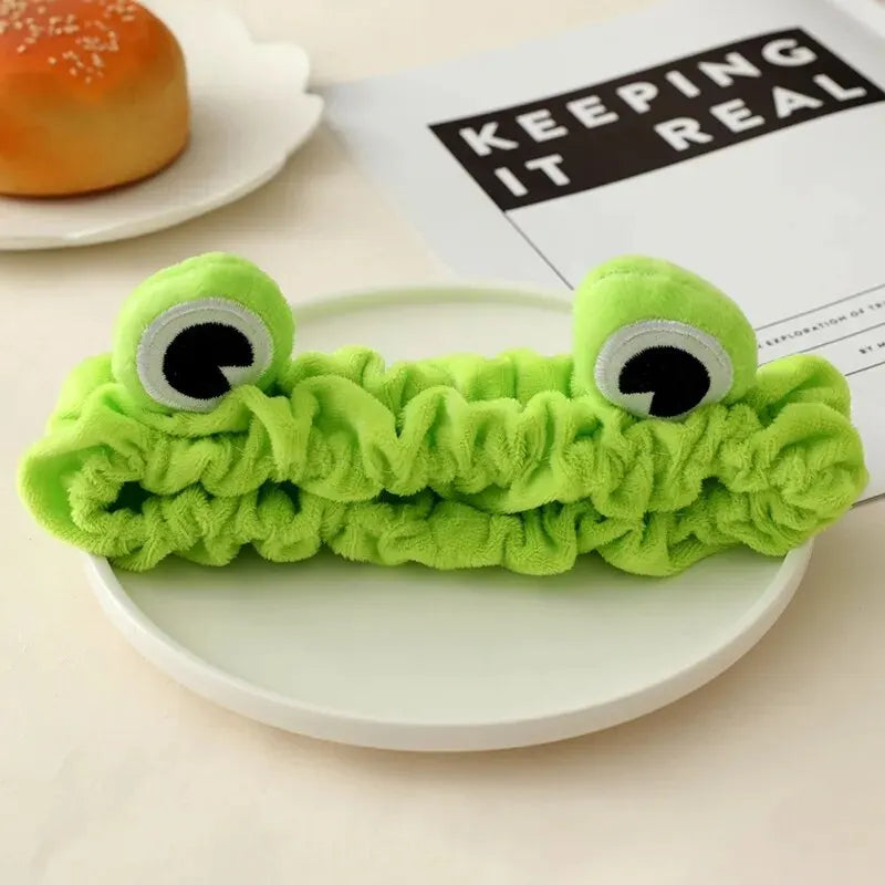 Sweet Coral Fleece Hair Bands: Elastic Bow Headbands for Women - Soft Wash Face Hairbands, Cute Hair Accessories