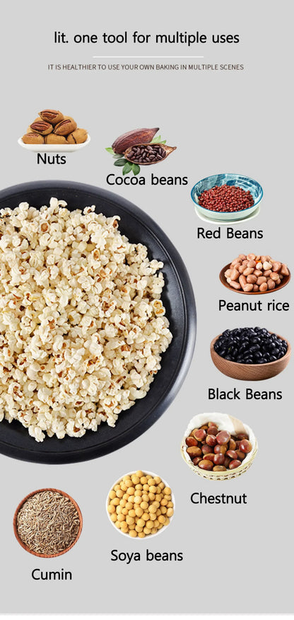 Electric Coffee Bean Roaster – Multi-Purpose Roasting Machine for Coffee, Peanuts, Popcorn, and Grains