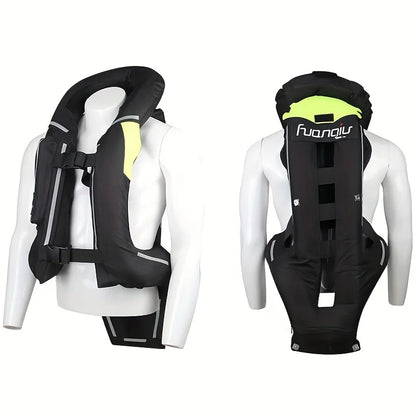 Motorcycle Airbag Vest for Men – Reflective Life Jacket, Protective Moto Vest for Motocross, S-3XL Size