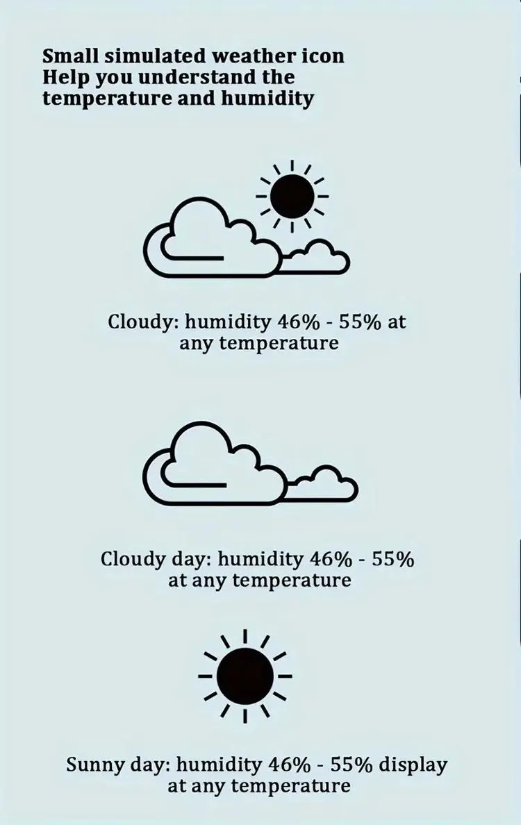 Indoor Mini Temperature & Humidity Meter – Portable Digital Display for Bedroom & Home