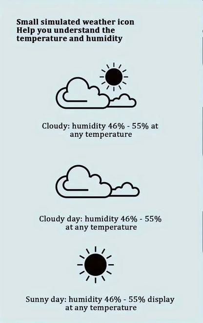 Indoor Mini Temperature & Humidity Meter – Portable Digital Display for Bedroom & Home