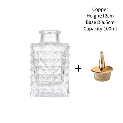 Vintage Glass Cocktail Bitters Bottles — Stainless Steel Cap Seasoning & Bar Accessories for Kitchen & Bartender Use