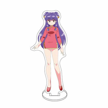 Ranma 1/2 Acrylic Stand Figure — 15cm Tendou, Akane, Hibiki & Ryoga Anime Model Plate, Cartoon Doll for Bedroom Display