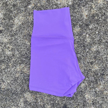 Women’s High Waist Fitness Shorts – Sexy Solid Color Yoga & Cycling Athletic Shorts Squat Proof Workout Training Activewear
