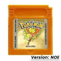 Pokemon GBC Game Cartridge — Red, Blue, Crystal, Gold, Green, Silver, Yellow 16-Bit for GB/SP