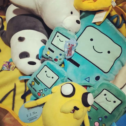 Cartoon Finn & Jake Plush Crossbody Bag – Coin Purse & Phone Bag, Anime BMO Stuffed Toy Gift for Kids & Fans