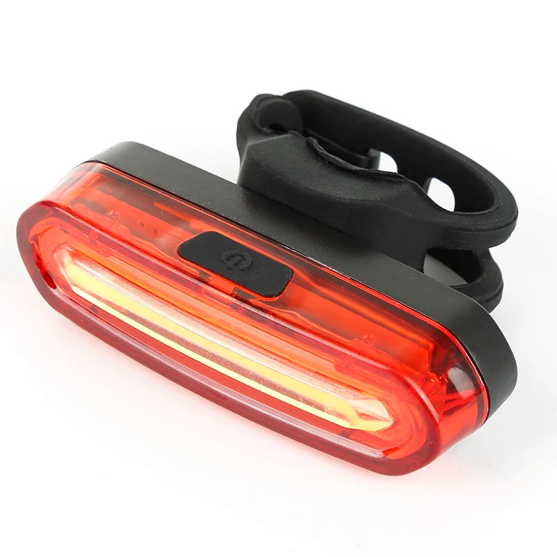 USB Rechargeable LED Bike Tail Light – Bright Rear Warning Lamp for Mountain & Road Cycling