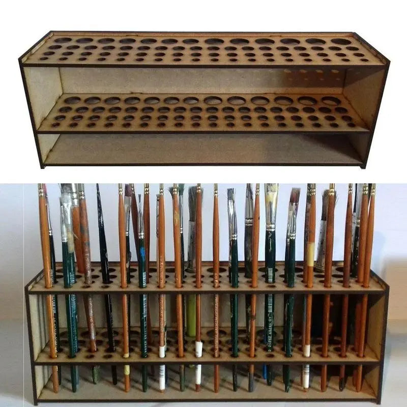 Durable Painting Brush Pen Storage Holder Stand Organizer Rack - Drawing Supplies Organizer - Easy DIY Assemble