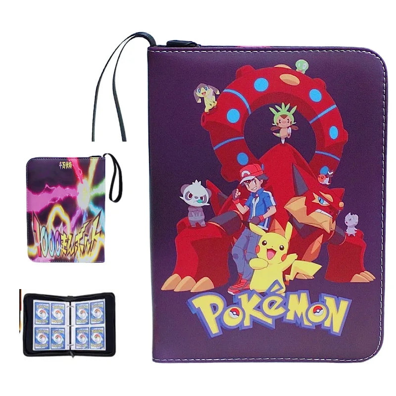 NEW Pokémon Card Album — 400pcs Binder Zipper PU Leather Storage Book for Anime Card Game Collection