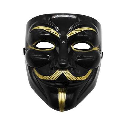 Anonymous Movie Masquerade Face Mask – Halloween Cosplay Prop for Adults & Kids