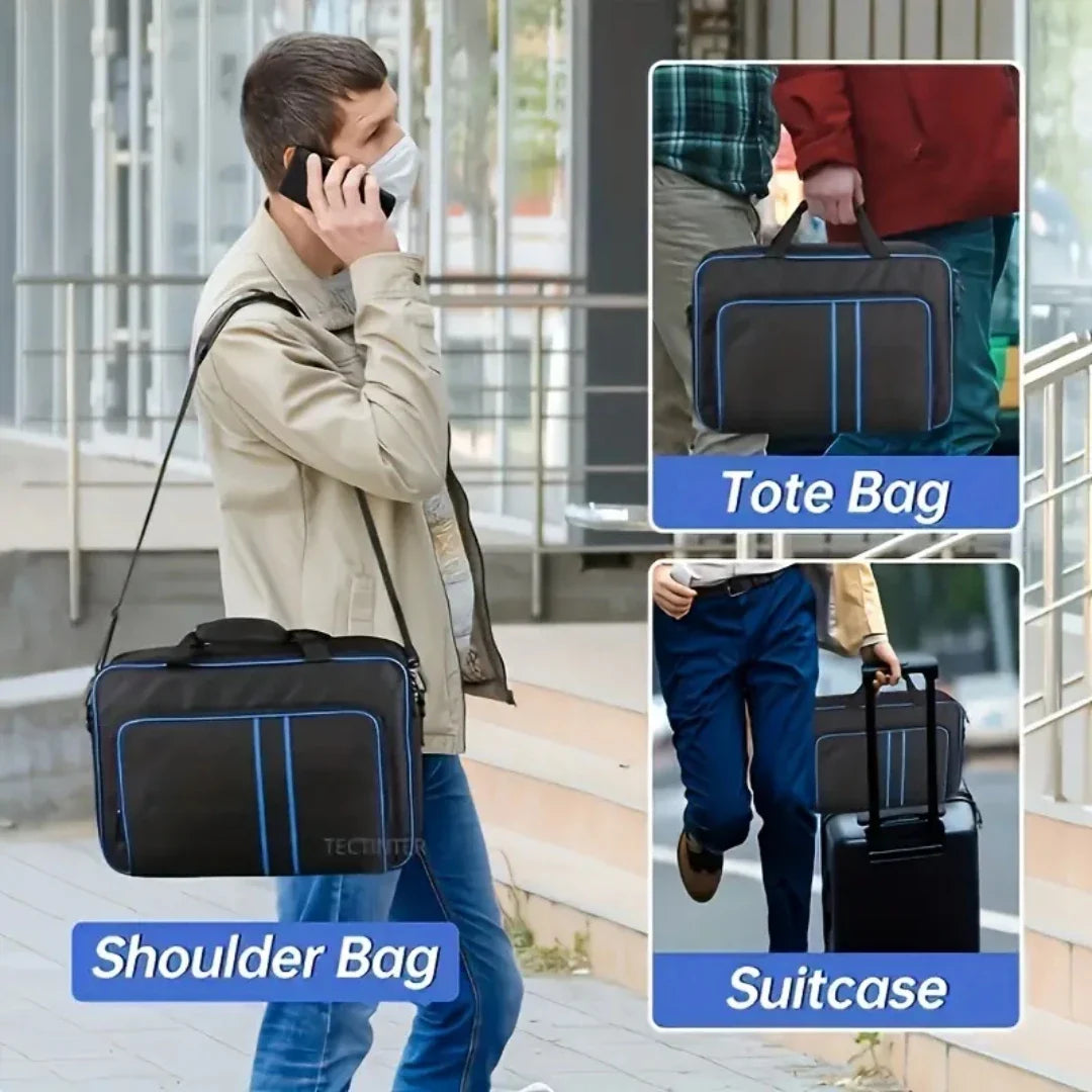 PS5 Carrying Case - Large Capacity Travel Bag with Protective Storage for PS5 Console and Controller, Compatible Design