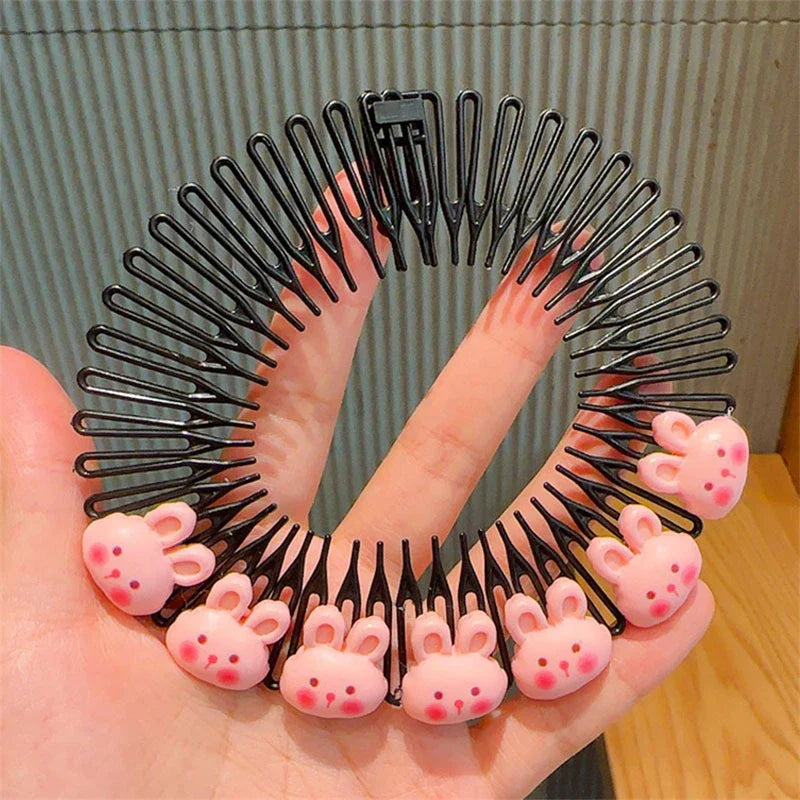 Children's Hair Accessories - Trendy Flower Fruit Alloy Hair Combs & Clips - Sweet Girls' Hairpins for Lovely Hairstyles