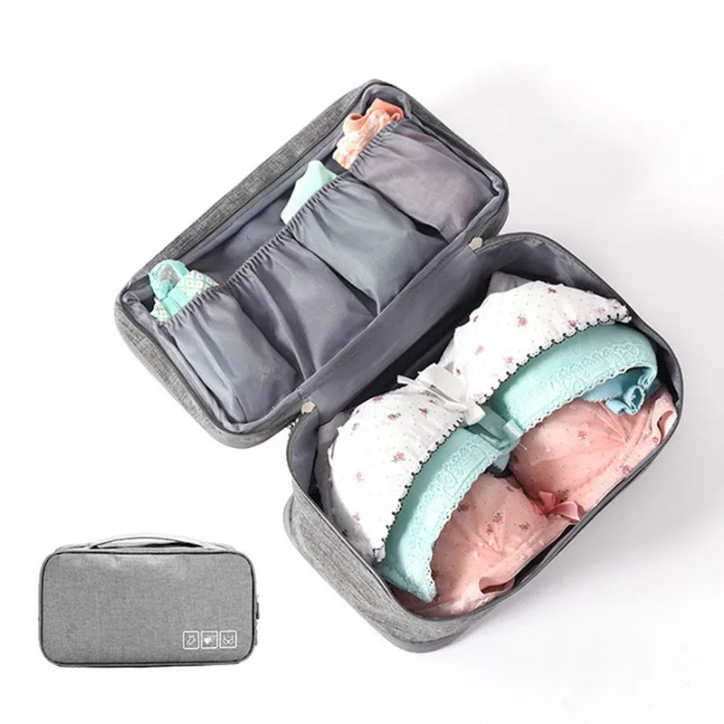 Travel Underwear Organizer: Compact Storage Bag for Bras, Socks, and Accessories - Perfect for Men and Women