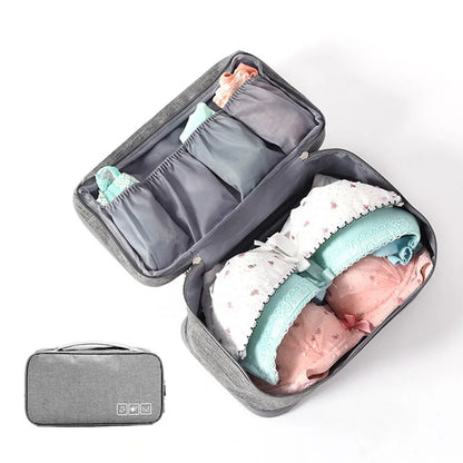 Travel Underwear Organizer: Compact Storage Bag for Bras, Socks, and Accessories - Perfect for Men and Women