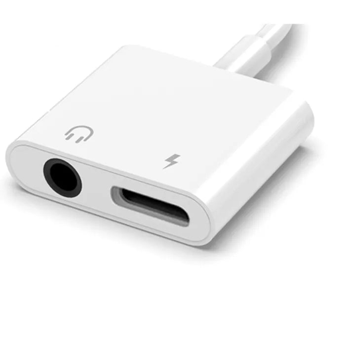 Headphone Adapter for iPhone 14/13/12/11/X/8/7 Plus — Lightning to 3.5mm Aux Audio Splitter Earphone Jack Cable