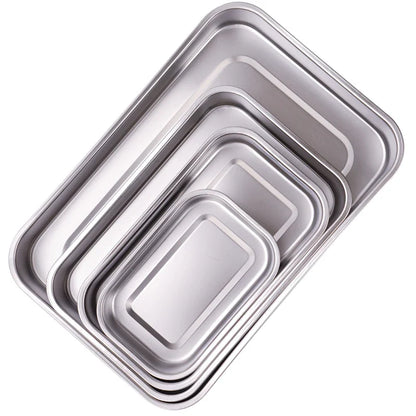 Stainless Steel Dental Instrument Tray with Lid – Medical Sterilization Box for Surgical Tools, Disinfection Storage Container
