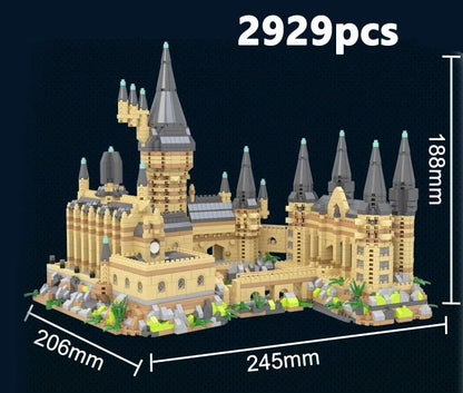 Magic Castle Building Blocks Set — DIY Wizardry School Model with Micro Bricks for Kids & Adults, Creative Assembly Toy Gift