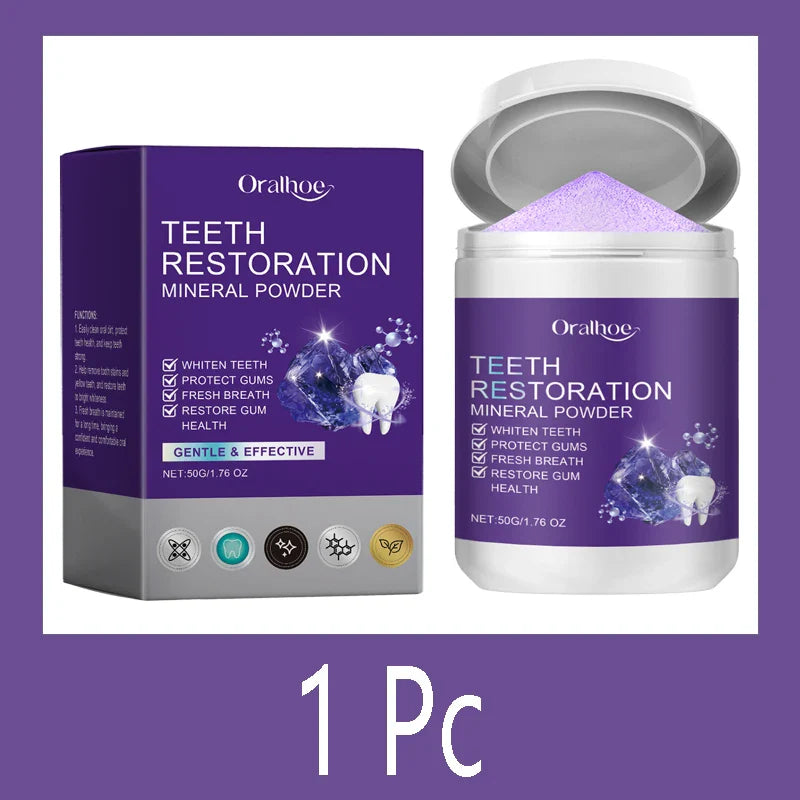 Teeth Restoration Mineral Powder – Enamel Repair & Tooth Strengthening Formula