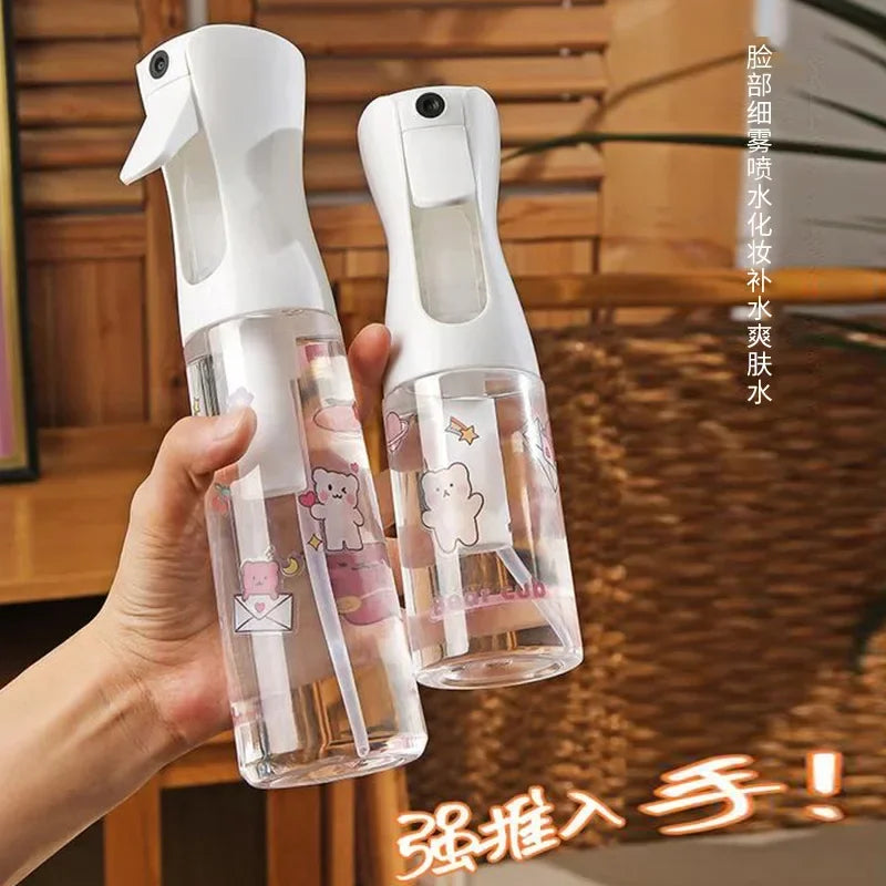 Refillable Hair Spray Bottle – 200/300/500ml Continuous Mist Water Sprayer for Salon & Home Hair Care