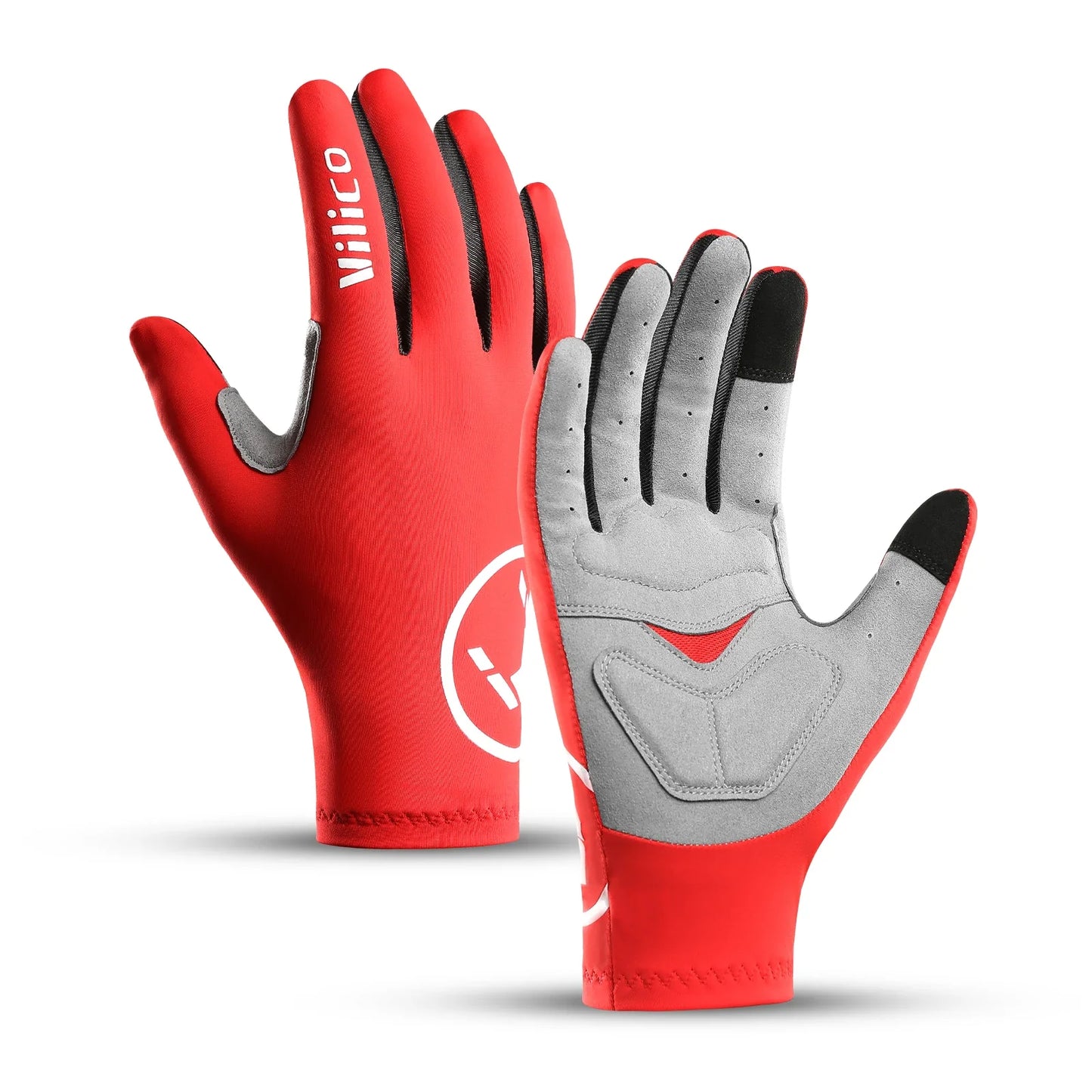 Touch Screen Cycling Gloves – Full & Half Finger Gel MTB Road Bike Gloves for Men & Women, Shock-Absorbing Racing & Sports Bicycle Gloves