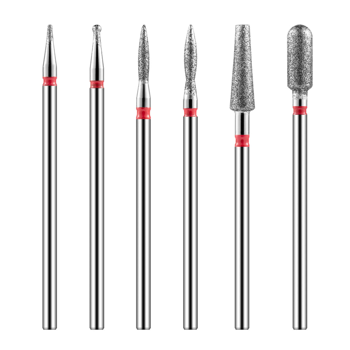 8PCS Diamond Nail Drill Bit Set – Electric Manicure Milling Cutters for Cuticle Cleaning & Nail Art Drill Accessories