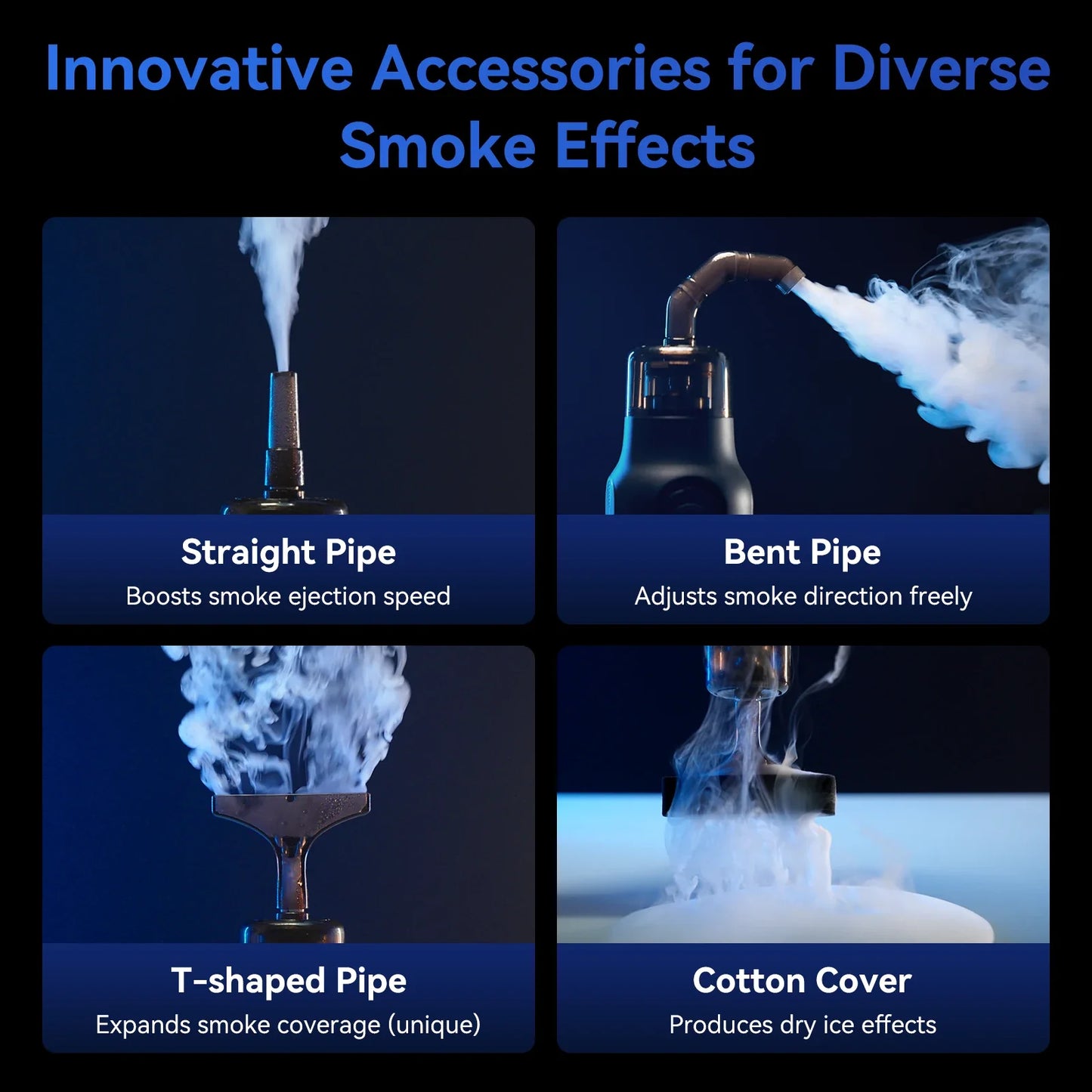 TELESIN Portable Smoke Machine – Remote-Controlled Fogger for Photography, Video Shoot Smoke Effect