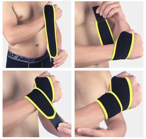 GOMOREON Wrist Guard Brace — Support Band for Carpal Tunnel Pain Relief & Fitness Wristbands