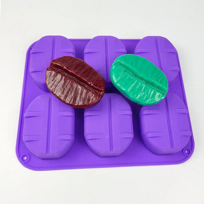 Coffee Bean Silicone Mold – DIY Handmade Soap, Fondant, Chocolate & Mousse Cake Decorating Tool
