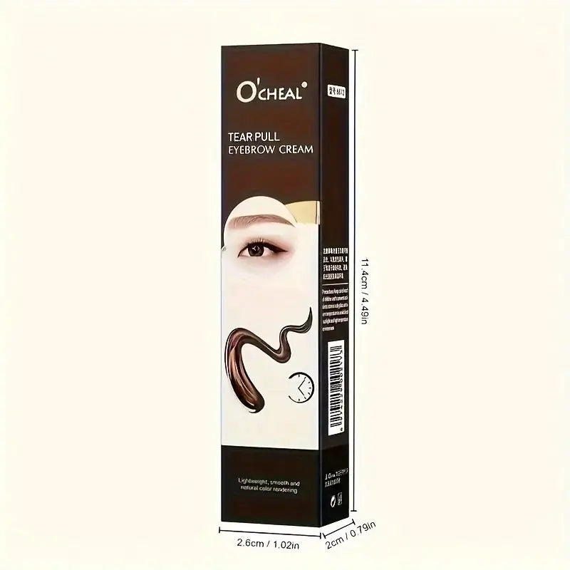 Long-Lasting Eyebrow Gel Makeup — Semi-Permanent Waterproof Sweat-Proof Tint Cream for Natural Color & Shape