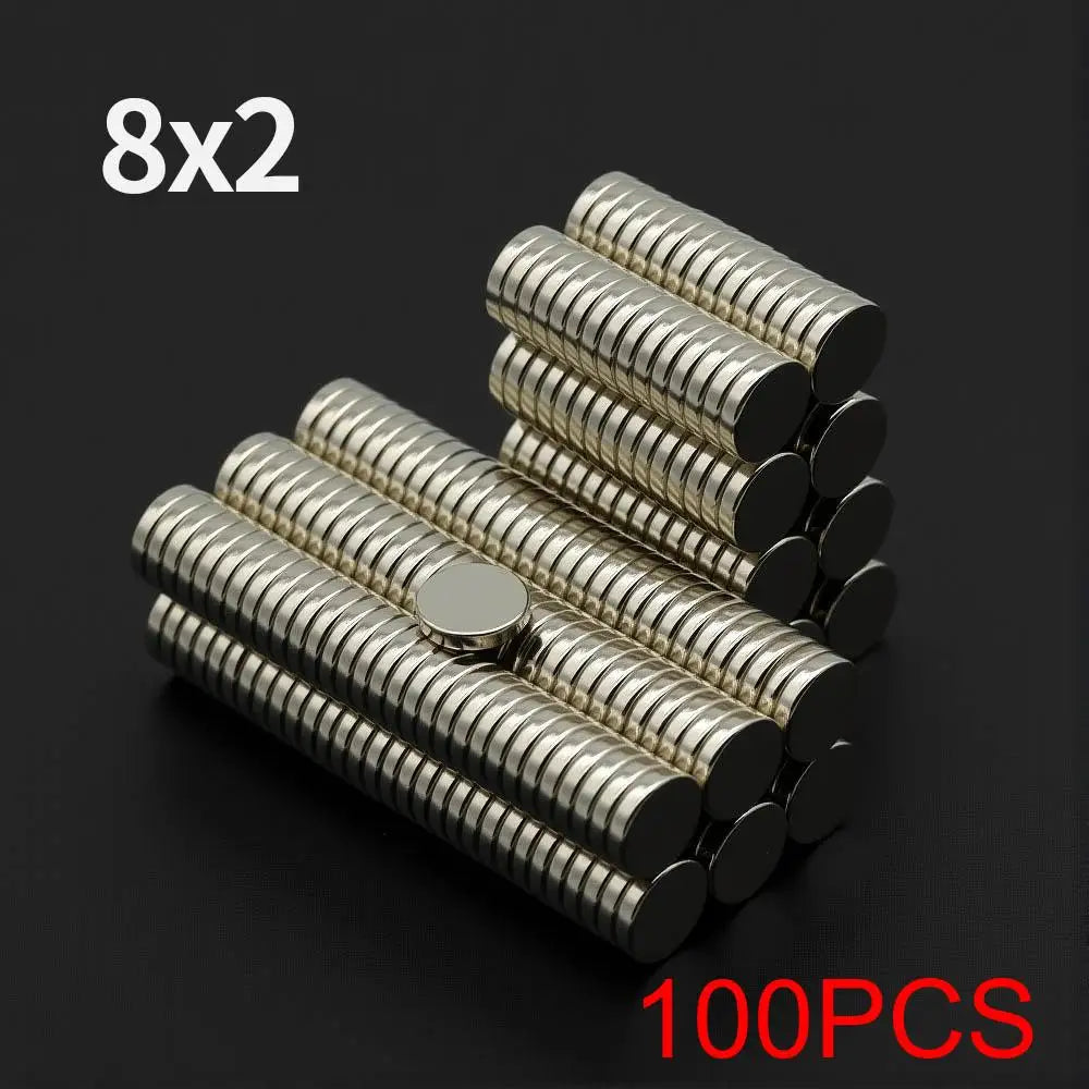 N35 Neodymium Round Magnets - Super Strong Permanent Fridge Magnets for DIY Crafts and Projects