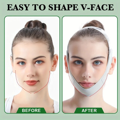 Reusable V-Line Face Slimming Band — Chin & Cheek Lift Facial Massage Strap for Women, Skin Care & Beauty Tool