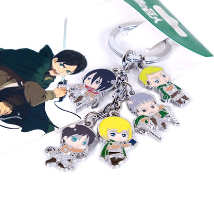 Attack on Titan Eren Jaeger Wings of Freedom Keychain – Alloy Anime Model Pendant Creative Bag & Key Ring Accessories Gift