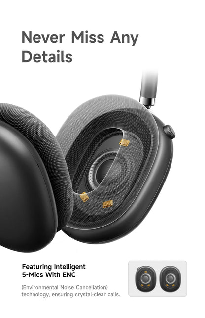 Picun F8 Pro ANC Wireless Headphones — Head Tracking 3D Audio, HIFI Bluetooth, ENC Mic, Low-Latency with App