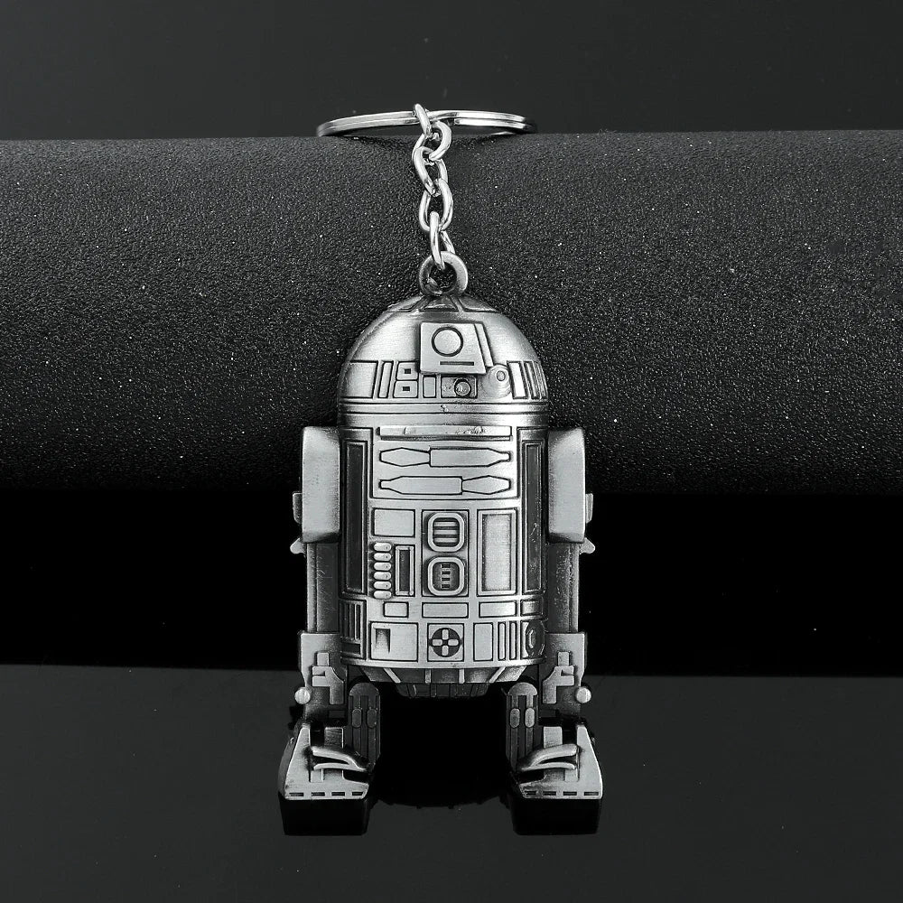 Vintage Spaceship Keychain - Star Wars Inspired Destroyer Battleship Keyring for Bags & Gifts