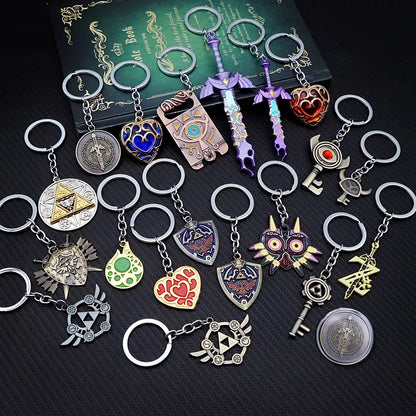 Zelda Tears of the Kingdom Keychain – Breath of the Wild Pendant Key Ring for Men