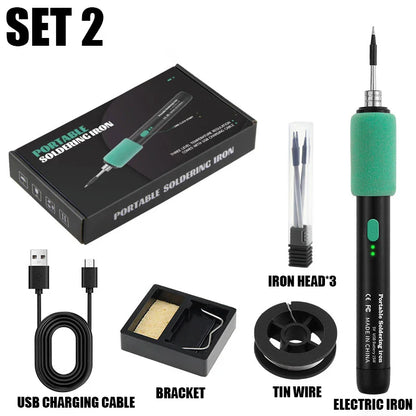15W USB Soldering Iron — Portable Wireless Electric Soldering Tool with Type-C