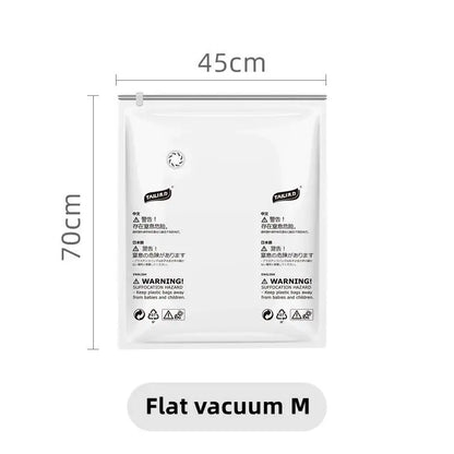 New Patented Vacuum Storage Bags – Large Plastic Bags for Clothes, Blankets, Compression, Travel Accessories