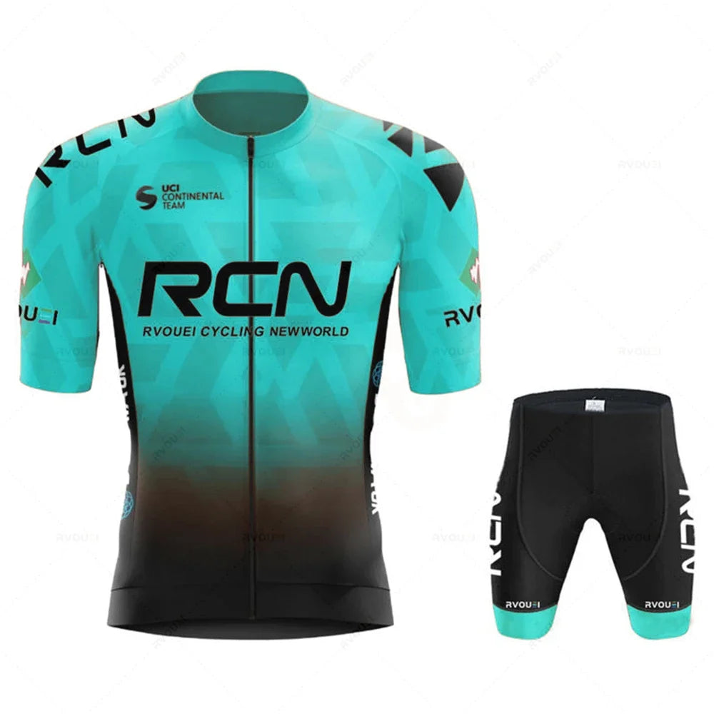 2025 RCN Team Cycling Jersey Set – Summer Breathable Road & MTB Bike Riding Uniform, Sports Cycling Kit