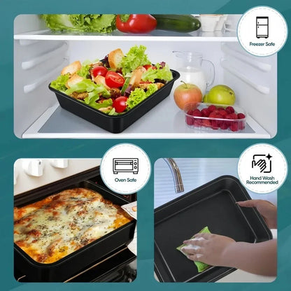 Carbon Steel Nonstick Rectangular Roasting & Baking Pan — Loaf, Bread, Cake & Pastry Tray for Kitchen