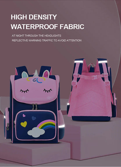 Children’s School Backpack | Cute Waterproof Lightweight Bag for Elementary Students, Grades 1-6, Ages 6-12