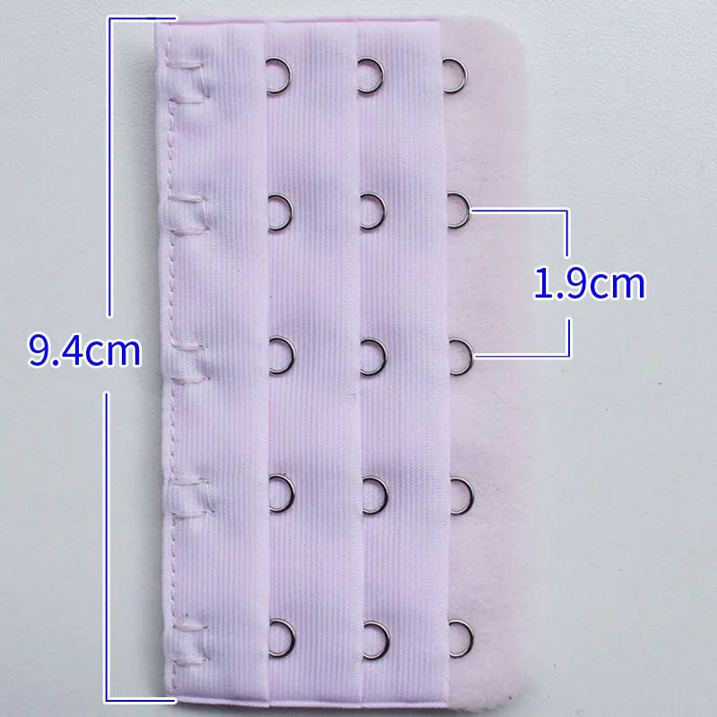 2PCS/4PCS Strap Extender Set – 3-Hook, 5-Row Adjustable Candy Color Bra Extenders for Women