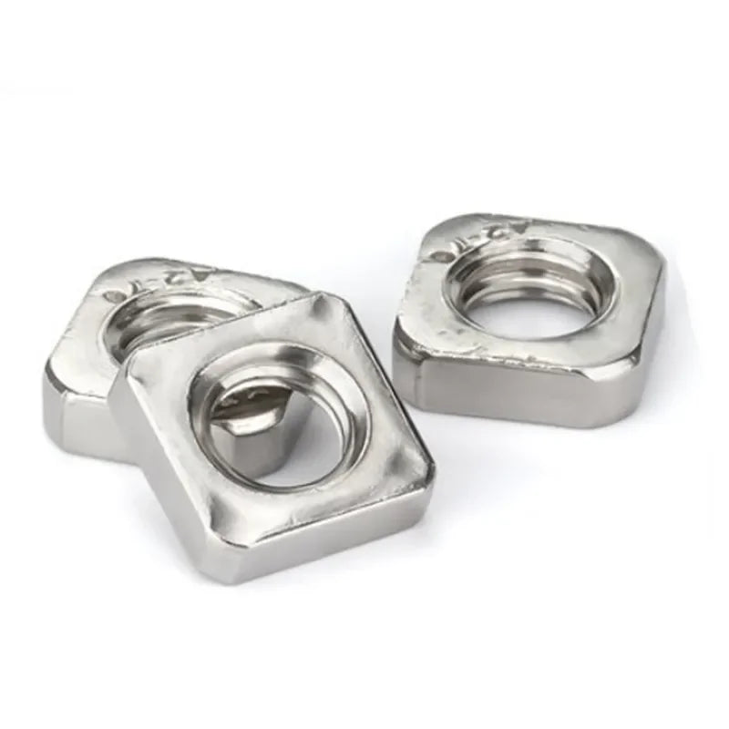 20-100pcs DIN562 Metric Thin Square Nuts — M3, M4, M5, M6, M8, M10 Stainless Steel Hardware