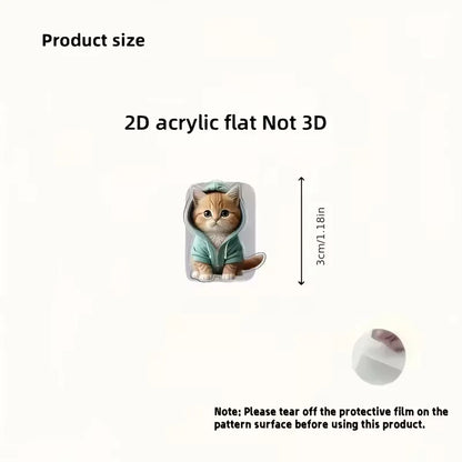 2PCS Cartoon Cat Cable Protectors - Cute Type-C Charging Cord Saver for Preventing Cable Breakage