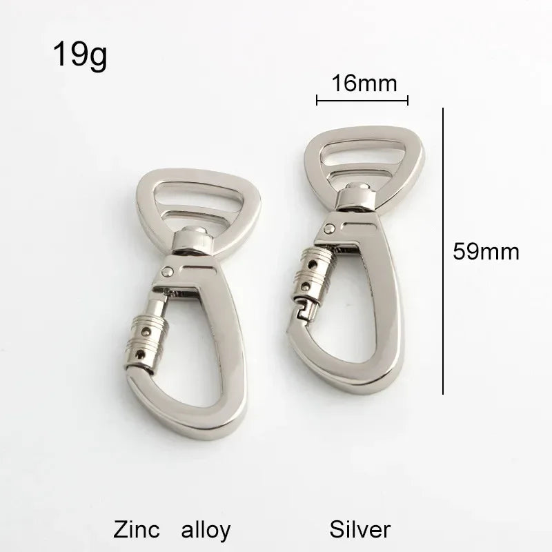Auto-Locking Dog Leash Carabiner Clip – Swivel Rotating Ring Pet Hook for Outdoor Walking, Keychain & Pet Accessories