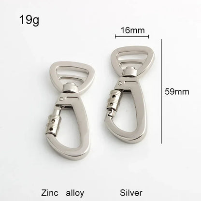 Auto-Locking Dog Leash Carabiner Clip – Swivel Rotating Ring Pet Hook for Outdoor Walking, Keychain & Pet Accessories