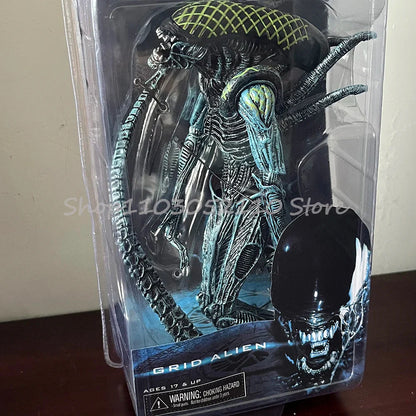 NECA Grid Warrior Xenomorph Action Figure – Alien vs Predator Collectible Toy Gift