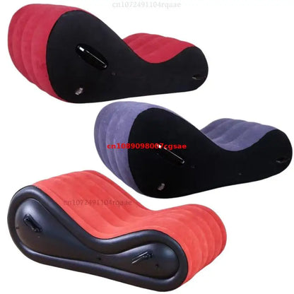 Modern Folding Sofa Bed - Portable Inflatable Travel Lounger with Armrests for Home, Garden, Beach & Camping
