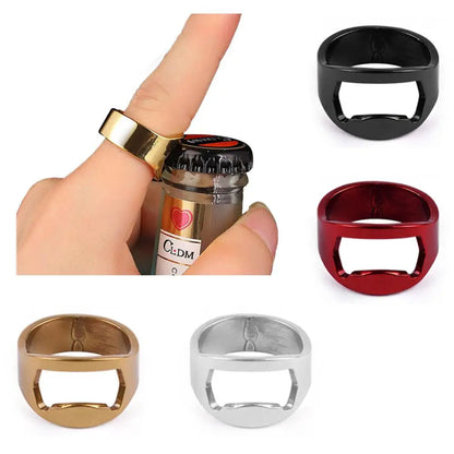 Beer Starter 22mm Can & Bottle Opener – Easy-to-Carry Stainless Steel Ring Opener, Simple to Use