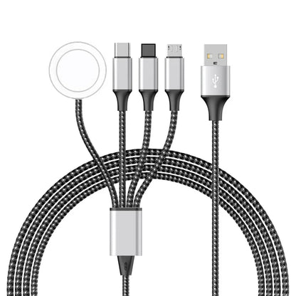 4-in-2 Multi Watch Charging Cable – Fast USB Type-C Charger for iWatch, iPhone, AirPods & iPad Accessories